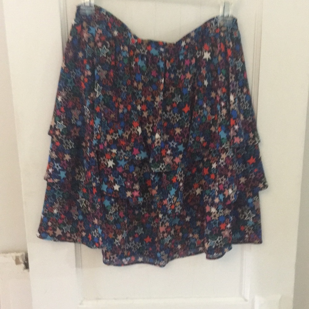 Tiered mini skirt